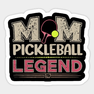 Funny Quote Pickle Ball Mom Grandma Pickleball Legend Dinking Sticker